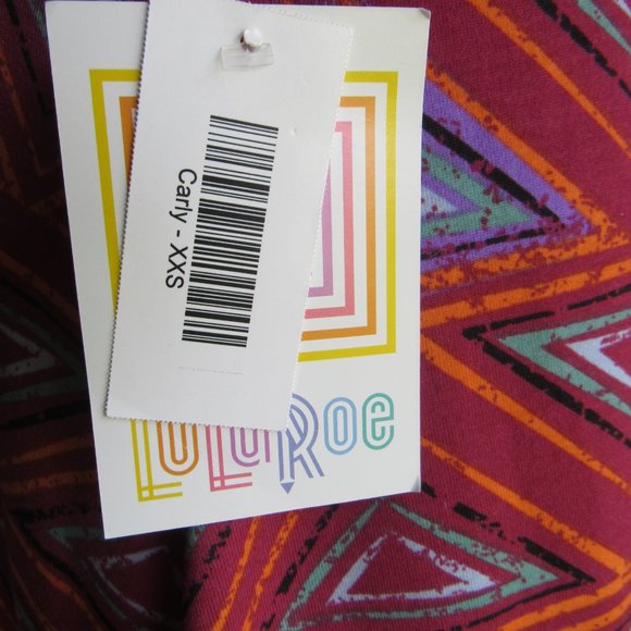 LulaRoe Carly Dress XXS New with Tags - Picture 4 of 4